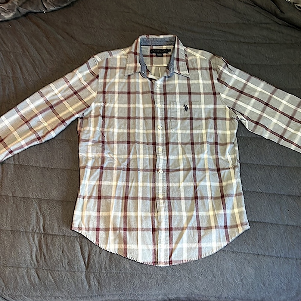 U.S Polo Assn Fall Long Sleeve Button down Shirt large